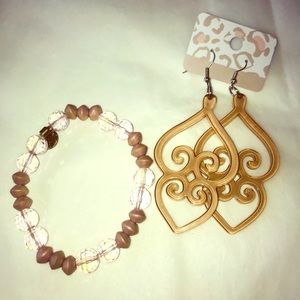 Pink Colored Jewelry Set